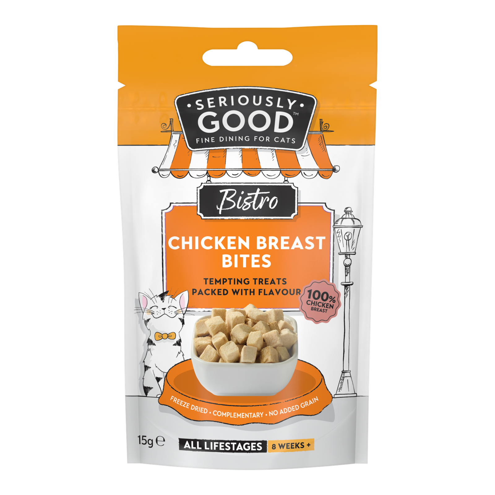 3000_7152321P.png Seriously Good Freeze Dried Chicken Breast Cat Treats - Image 1
