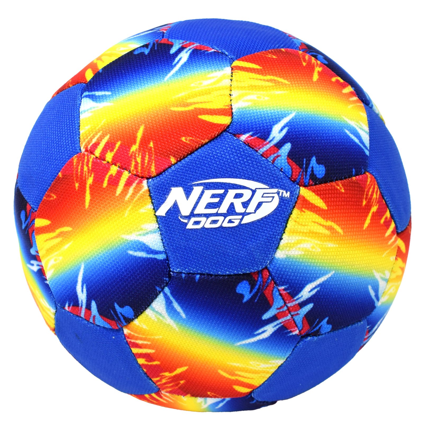 3000_7154850.jpg Nerf Colour Blast AirTuff Football Squeak Ball Dog Toy - Image 1
