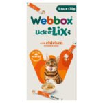 Webbox Lick-e-Lix Creamy Lickable Cat Treat Chicken & Zinc