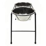 Classic High Dog Bowl Stand & Dishes - Image 2