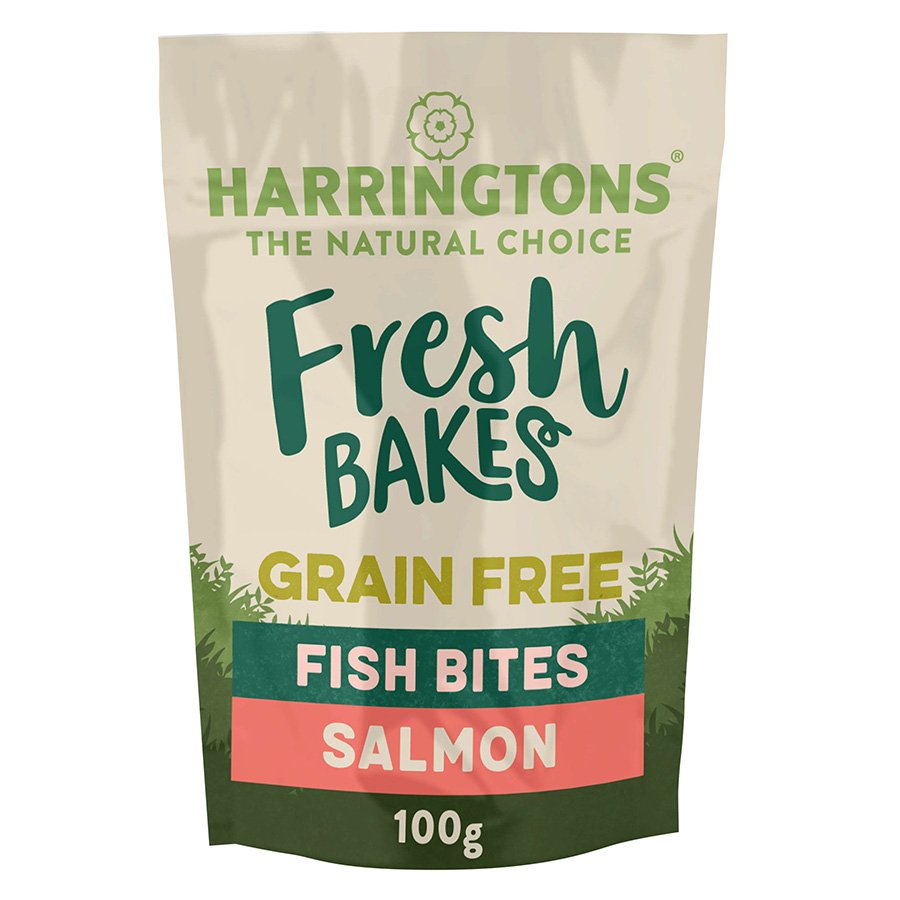 900_7129163.jpg Harringtons Fresh Bakes Grain Free Fish Bites Salmon Dog Treats - Image 1