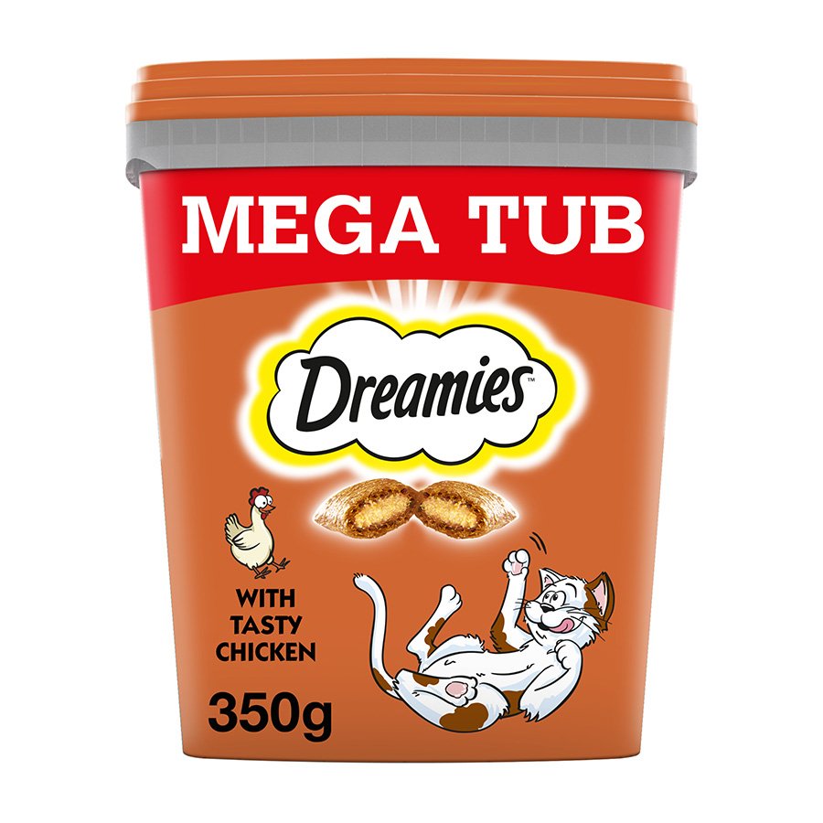 900_7129221.jpg Dreamies Cat Treat Biscuits with Chicken Bulk Pack - Image 1