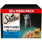 Sheba Fine Flakes Wet Adult Cat Food Fish In Jelly Giant