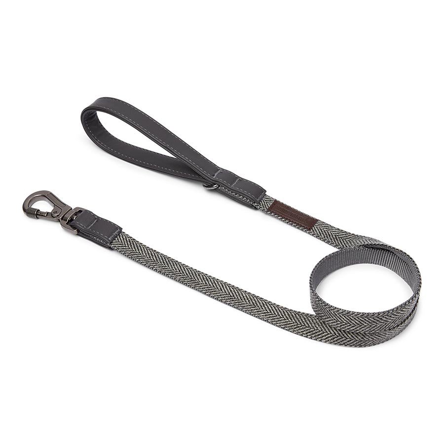 900_7148880.jpg Wainwright's Herringbone Dog Lead Grey - Image 1