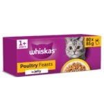 Whiskas 1+ Adult Wet Cat Food Poultry In Jelly